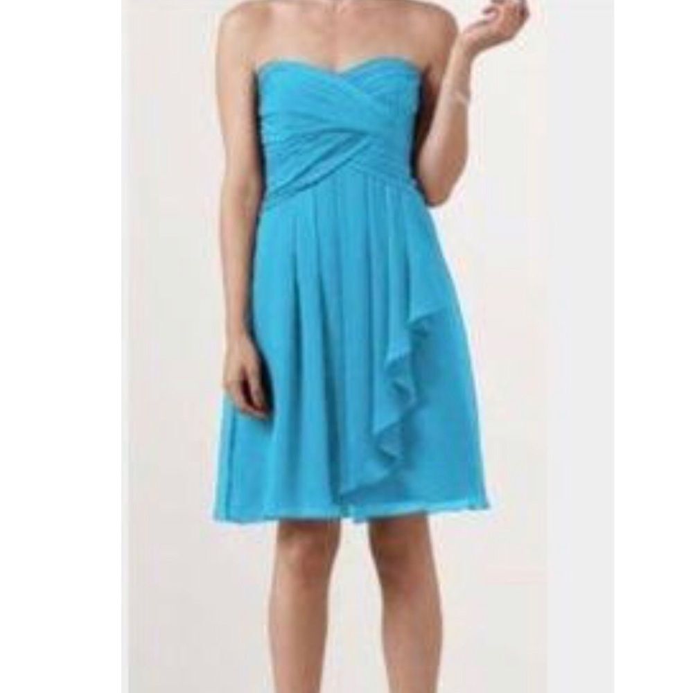 David’s Bridal Strapless 2000s Y2K Dress Sz 16